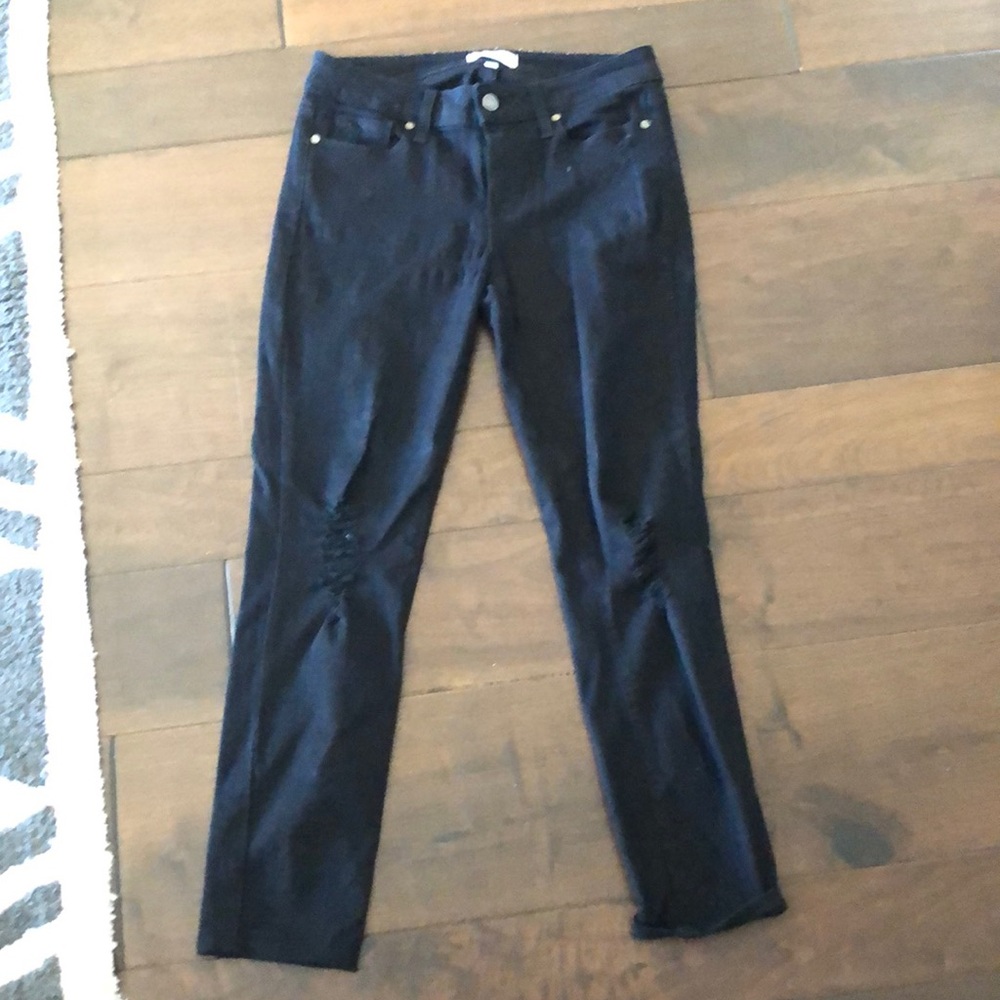 Black high waist Paige jeans